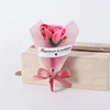 Fiore di sapone rosa pieno in polvere