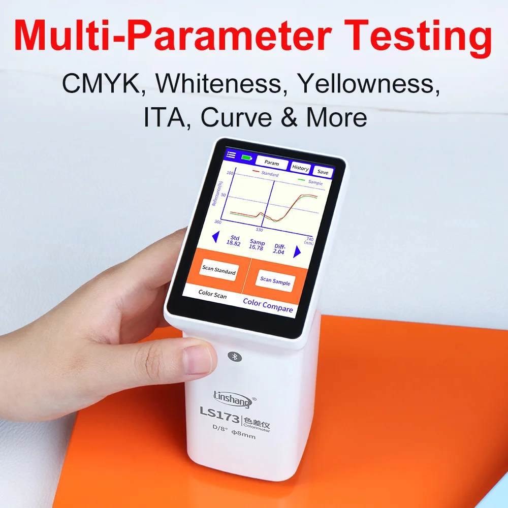 Promotion LS173 D/8 Colorimeters Cmyk Cie Lab Color Meter Portable Colorimeter for Color Measurement