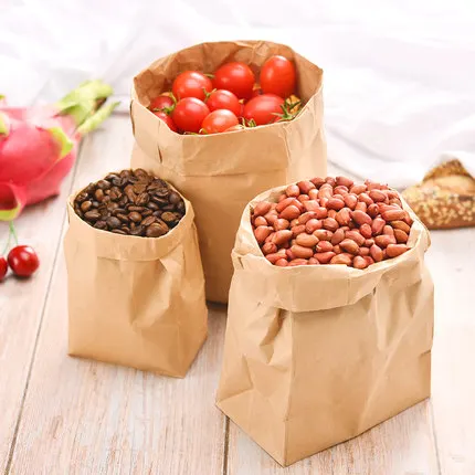 Custom Cheap Food Packaging Brown Kraft Paper Bag Wholesale Custom ...