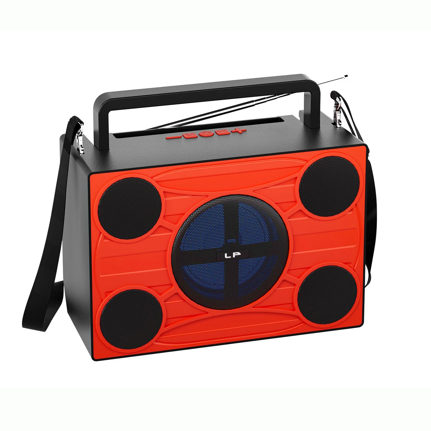 LP-V88 Portable Subwoofer: Wireless BT Speaker with Super Bass, FM