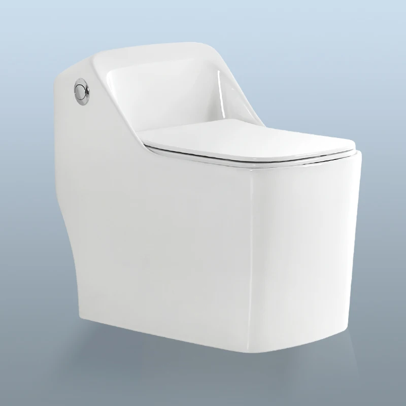 High Quality Bathroom One Piece Square Toilet Floor Mounted Chinese Ceramic WC Toilet