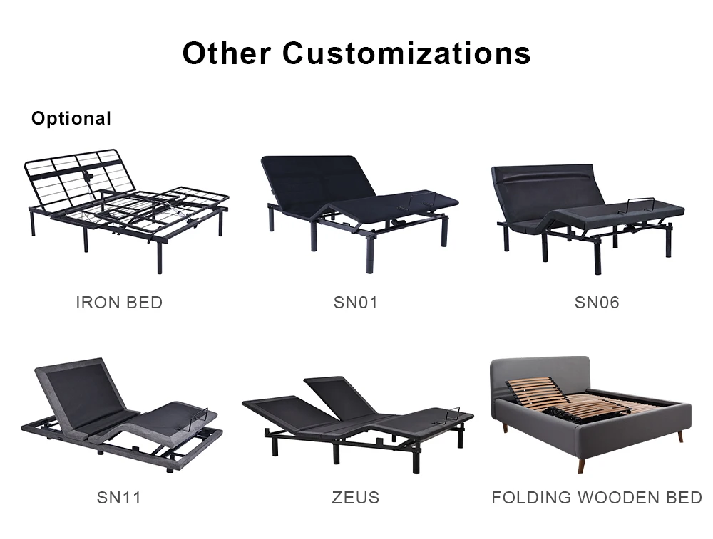 Meisemobel Electric Adjustable Bed With Frame And Headboard