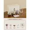 Butterfly chrysanthemum lilac-pour three gift box-literati flower mout