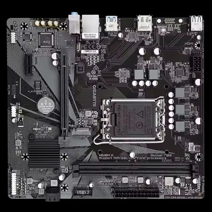 Gigabyte H610M K DDR4 Support 14th/13/12 Cpu Gaming Moerboard PC