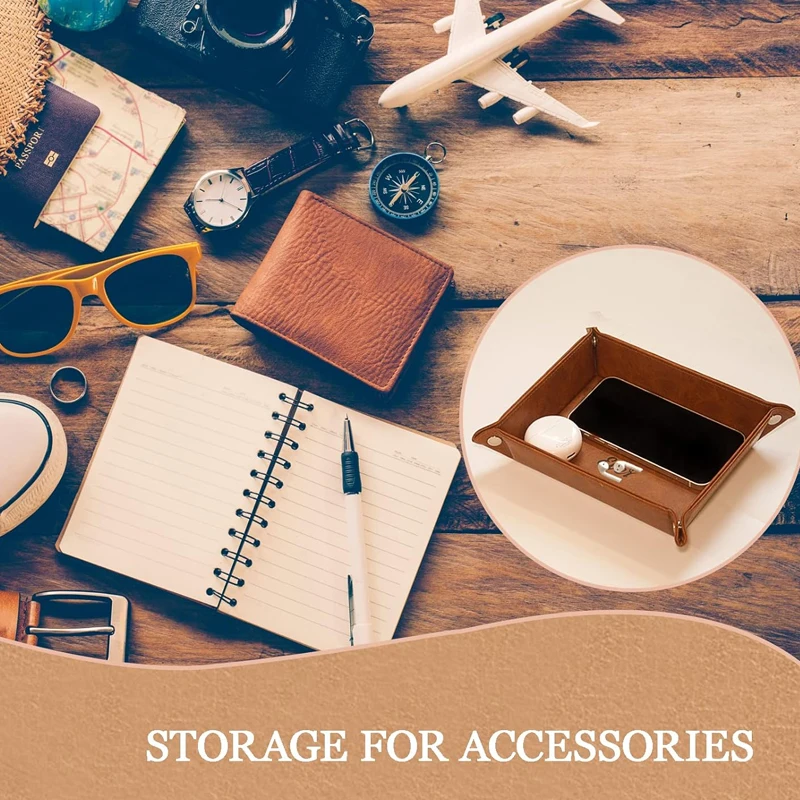 Подарки лучший из искусственной кожи поднос и брелок для ключей мужа от жены Рождественский кожаный Органайзер стола на заказ