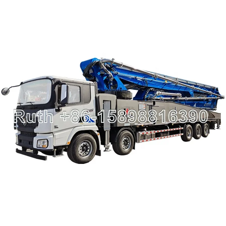 Бетононасос JIUHE, бетононасос для грузовиков 30 м 38 м 52 м 58 м 62 м 70 м, Китай