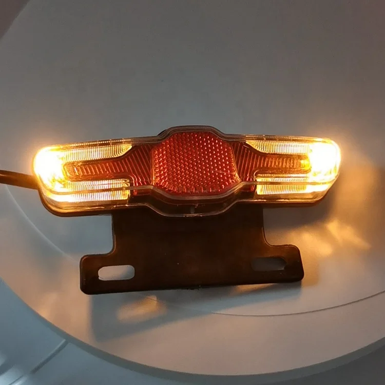 Luz De Freno LED Trasera Para Bicicleta Eléctrica De 48 V, Con 7 LEDs Y Tornillos De Montaje