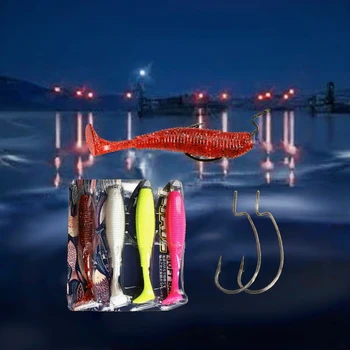 10pcs/bag Wholesale for 10cm 2.3g Printed Artificial Silicone Soft Plastic Lure Sea Fishing Silicone Worm Bait – Soft Lure – view 4