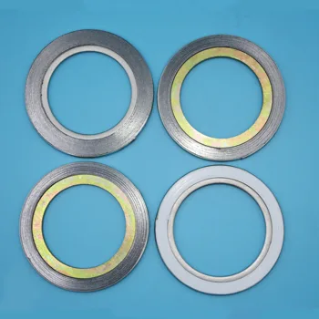 Internally reinforced spiral wound graphite gasket for flange sealing DLSEALS SS304 SS316 Graphite Spiral Wound Gasket