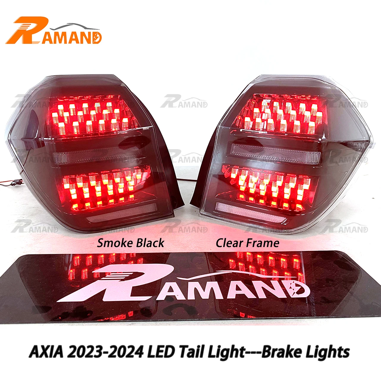 4WD Pickup Modified Tail Lamp for Axia 2023-2024 Taillights Assembly Smoke and Clear Tail Light for Axia 2023 Accessories