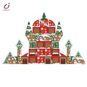 Chengji Christmas Magnetic Tiles Diy Assembly Diamond Magnetic Film 70pcs Castle Connecting Building Blocks Toy