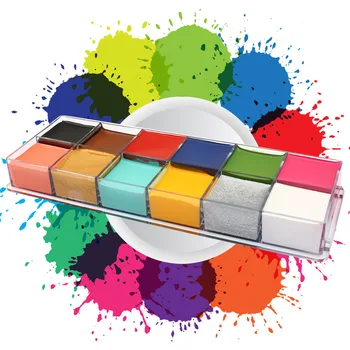Party and Holiday Professional Face Body Makeup Cosmetic 12 Colors Oil Painting Paint Pigment for children