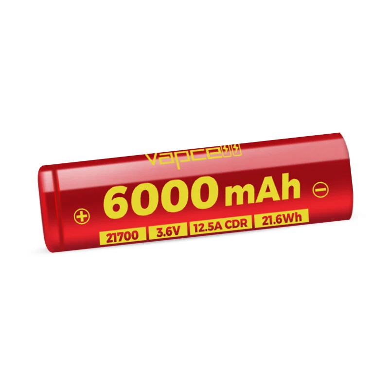 Vapcell F60 21700 Battery - 6000mah, 12.5A for E-bikes