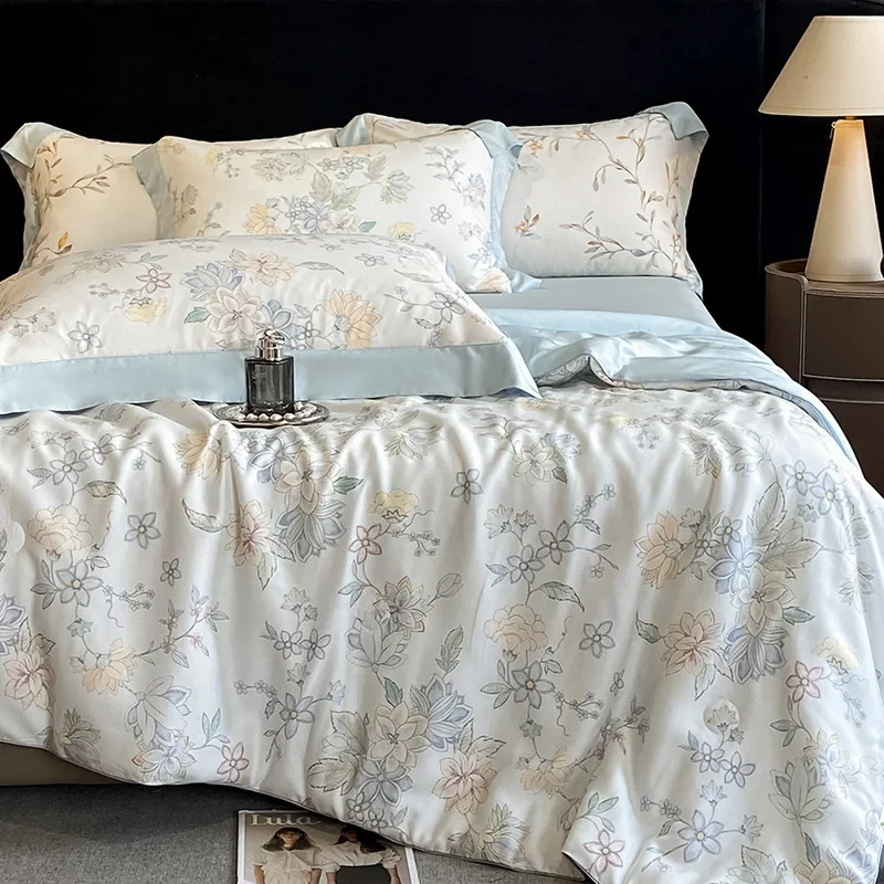 Super Soft Cooling Microfiber Solid Luxury Comforter Set