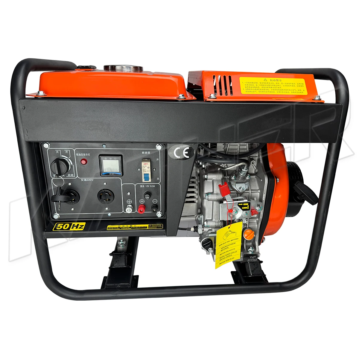 KATHER Generador Portátil de Motor Diesel 3kw 5kw 6kw 8kw 10kw Monofásico Trifásico 50hz/60hz Generadores de Marco Abierto Alternador