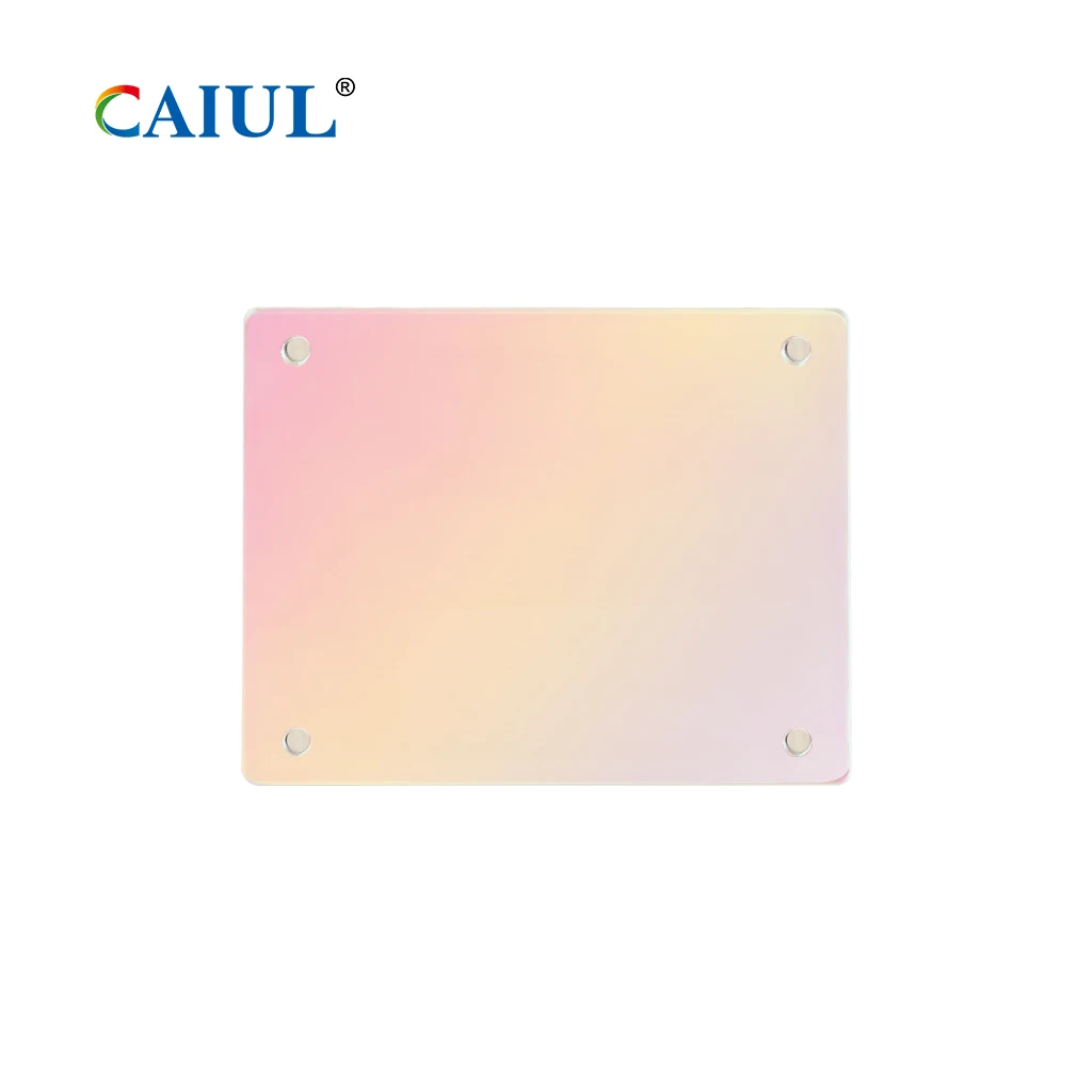 Caiul 3x5 Inches Magnetic Iridescent Acrylic Picture Frame Instax Mini Wide Film Photo Frame With Magnetic