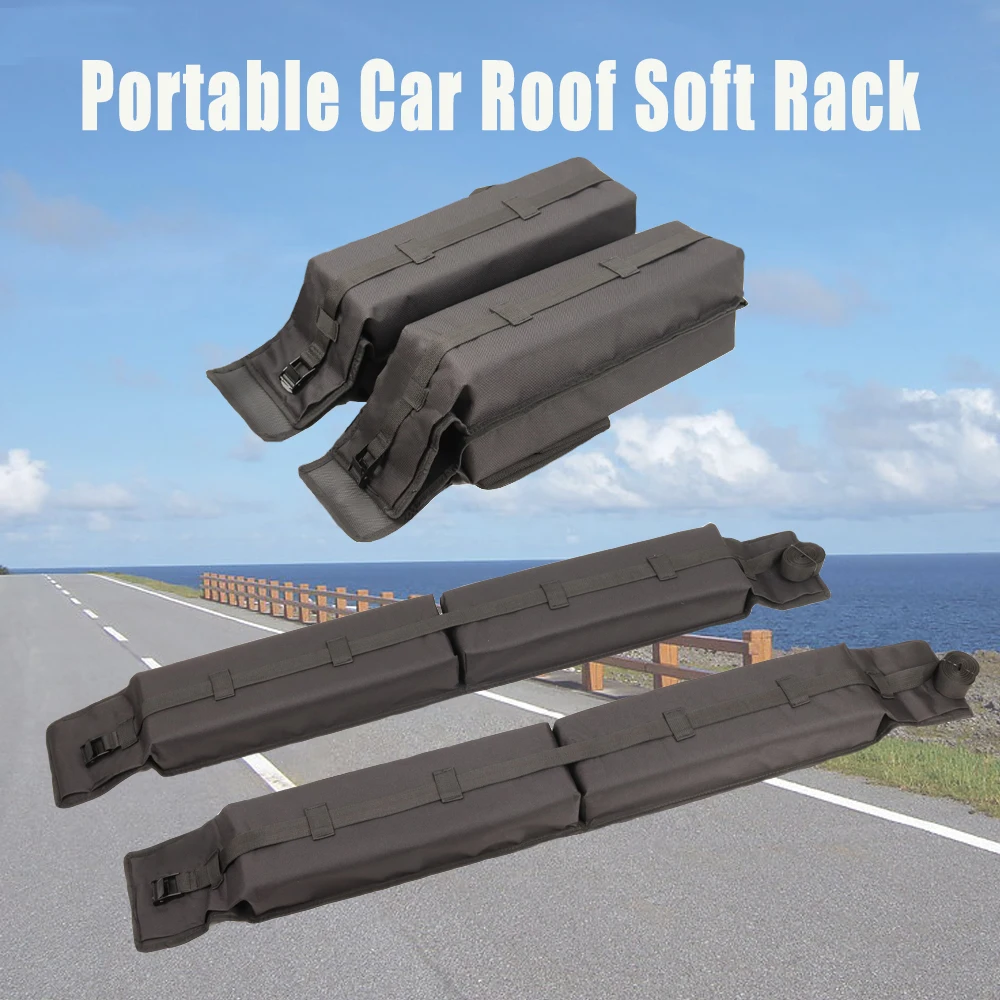 Universal Fit Kayak Soft Roof Rack Pads For 2 Kayaks Lightweight Anti