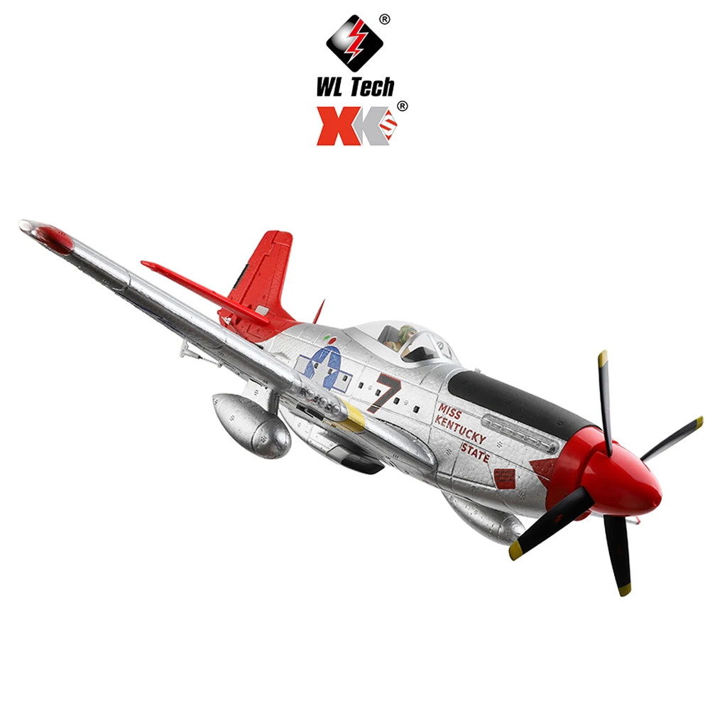 人気 WLtoys XK A280 RC飛行機 P51 戦闘機シミュレーター 2.4G 3D6G