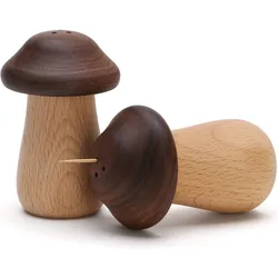 Креативный домашний декор в форме Грибов Буковый орех деревянная коробка для зубочисток держатель Индивидуальный размер