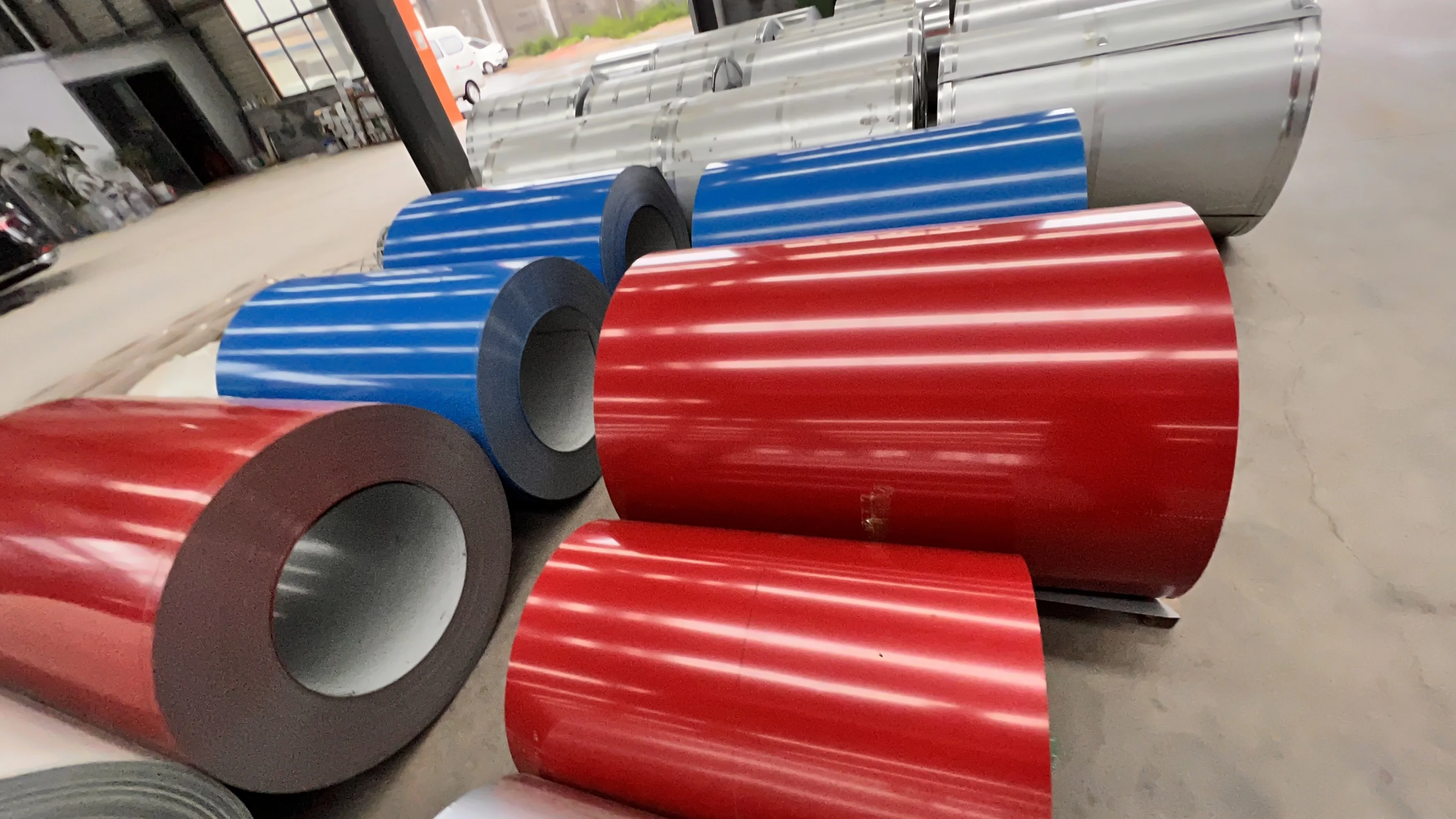 ral9002 prepainted steel coil color prepainted galvalume steel coil 508 mm 0.8mm 1mm 2mm colored galvanized steel coil