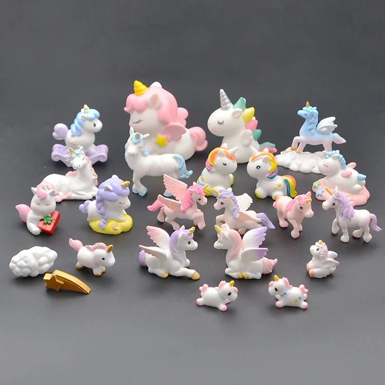 Diy Topper Animal Fairy Garden Kids Unicorn Miniature Figurine Dolls ...