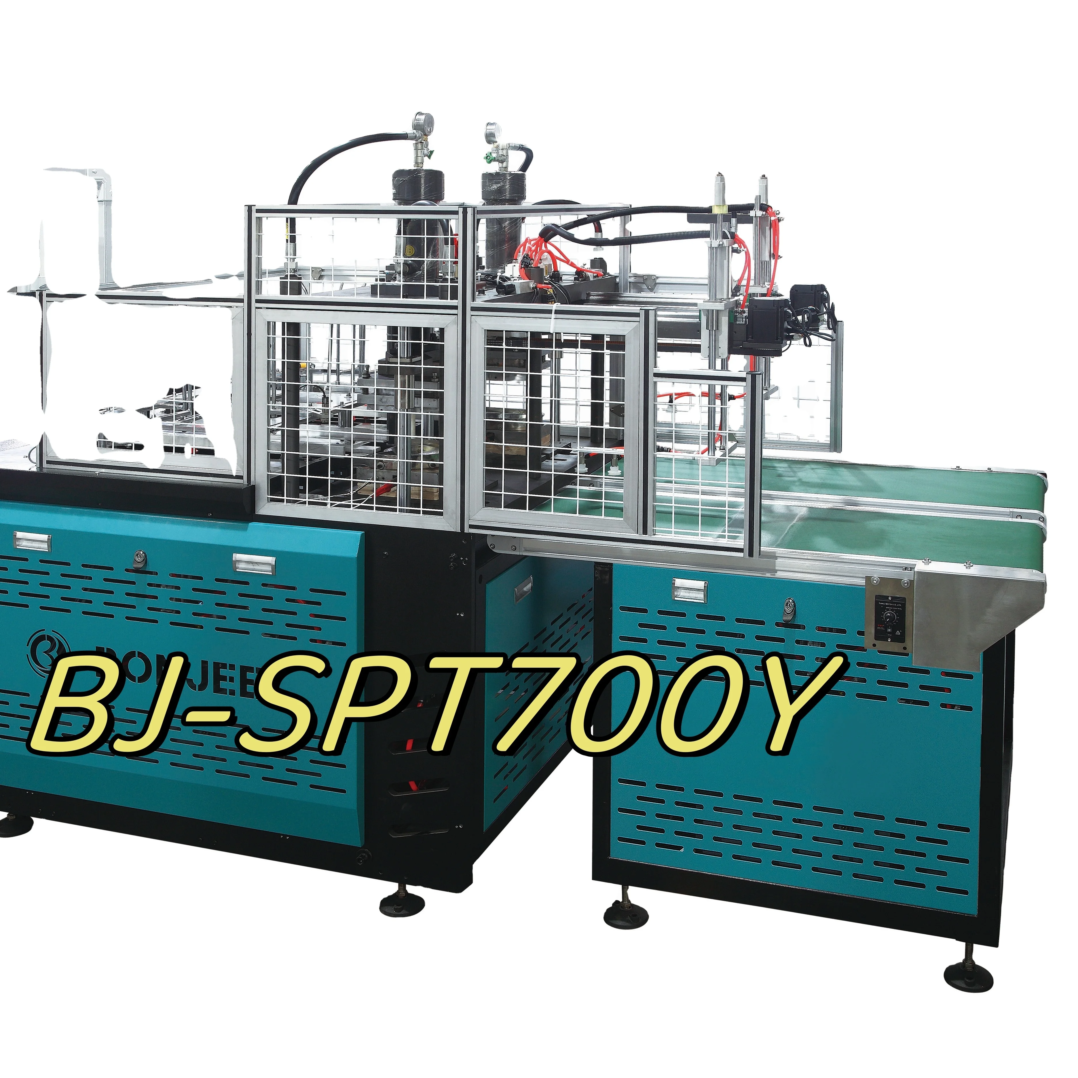 Irregular Shape Double Line Fully Automatic Hydraulic Paper Lunch Box Cardboard Paper Plate Making Machine