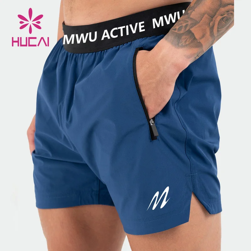 Custom Logo On Waistband Polyester Pockets Split Hem Pour Hommes Sports