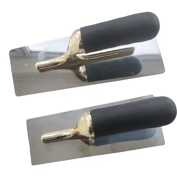 Manufacturer Round Corner Trowel Wall Paint Tools Rubber Handle for Stucco Plaster Stainless Steel Trowel
