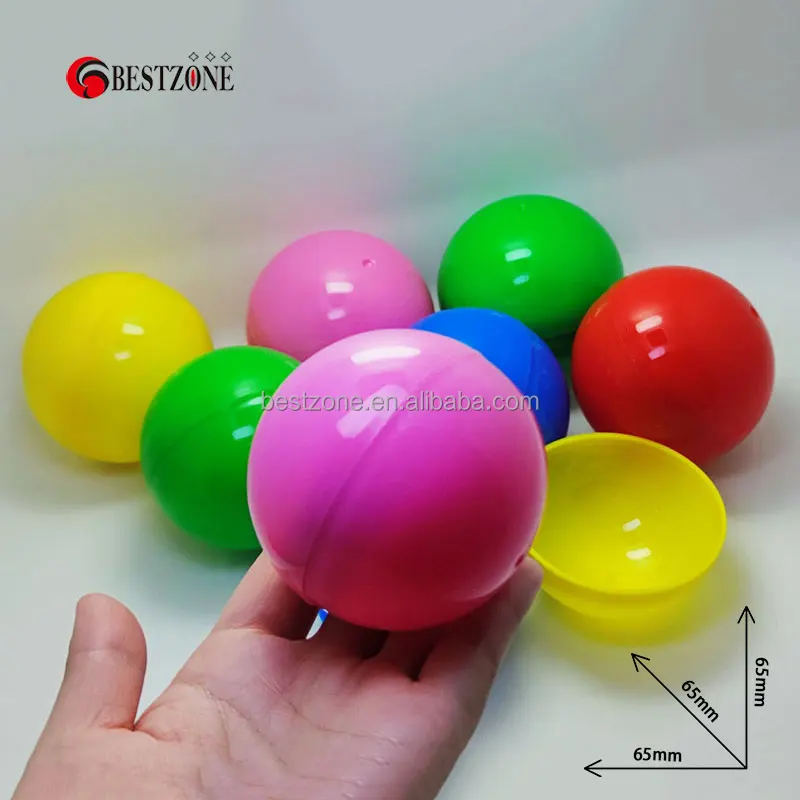 Toy Filled Balls Vending Capsules Bulk Surprise Toy Vending Machine Refills 65mm 
