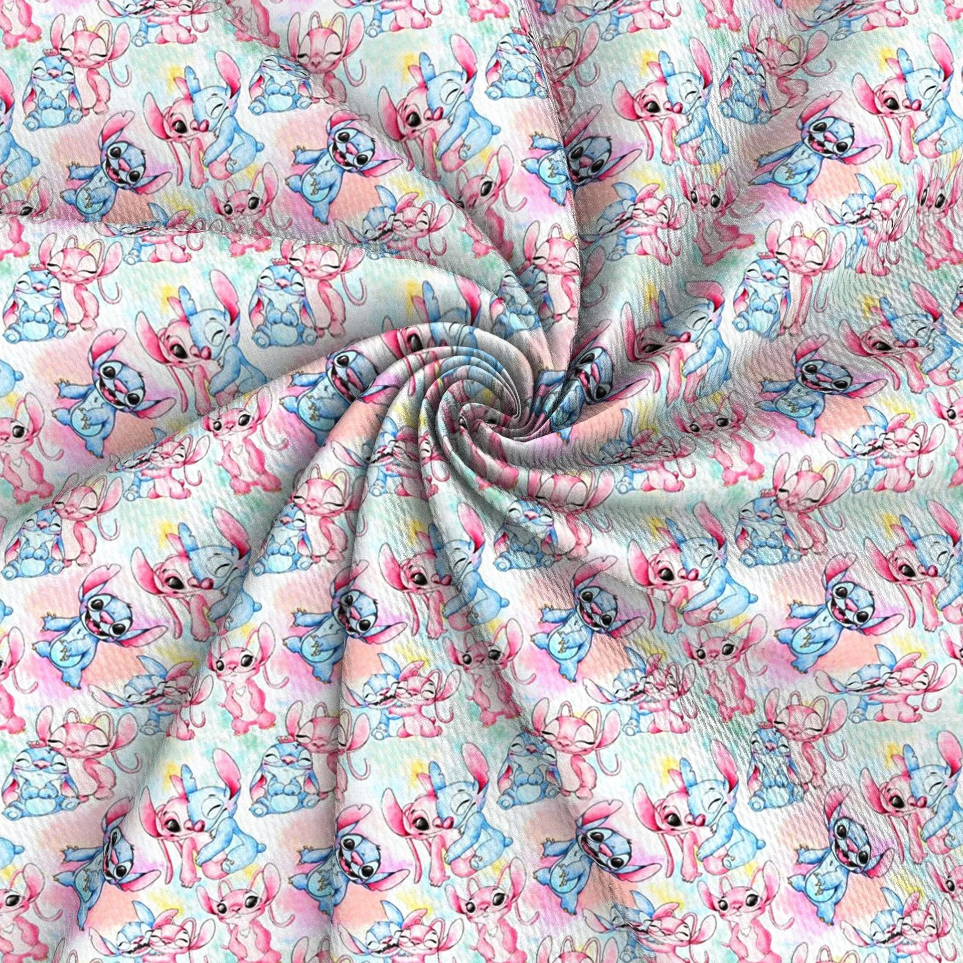 RTS Polyester Spandex Cartoon Character Bullet Fabric by the Yard