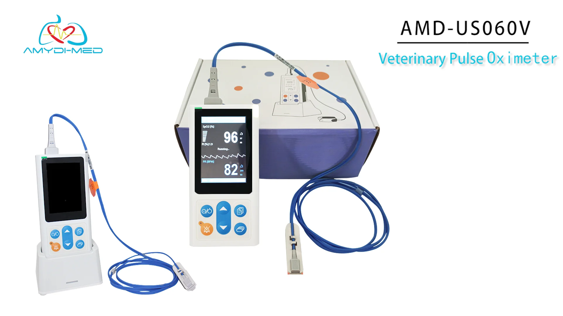 Animal Vital Signs Monitoring Equipment Pulso Oximetro Clip Oximeters