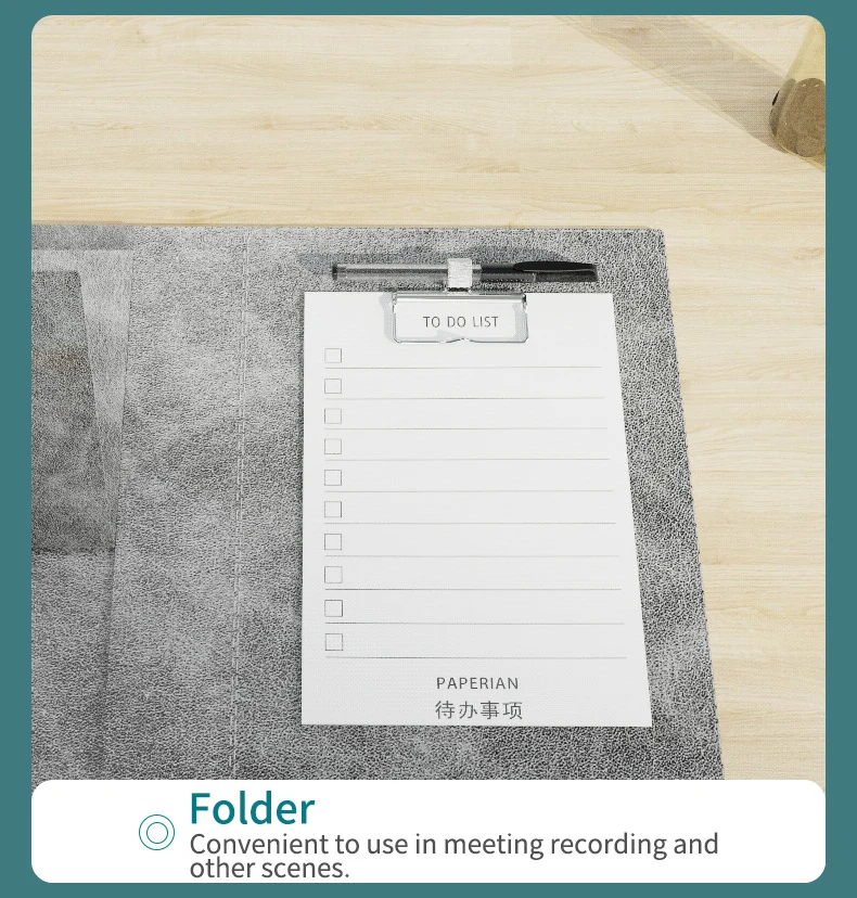 Washable Table Mats with File Folder Stable Adjustable Laptop Phone Holder Stand Bracket Gaming Leather Desk Pad