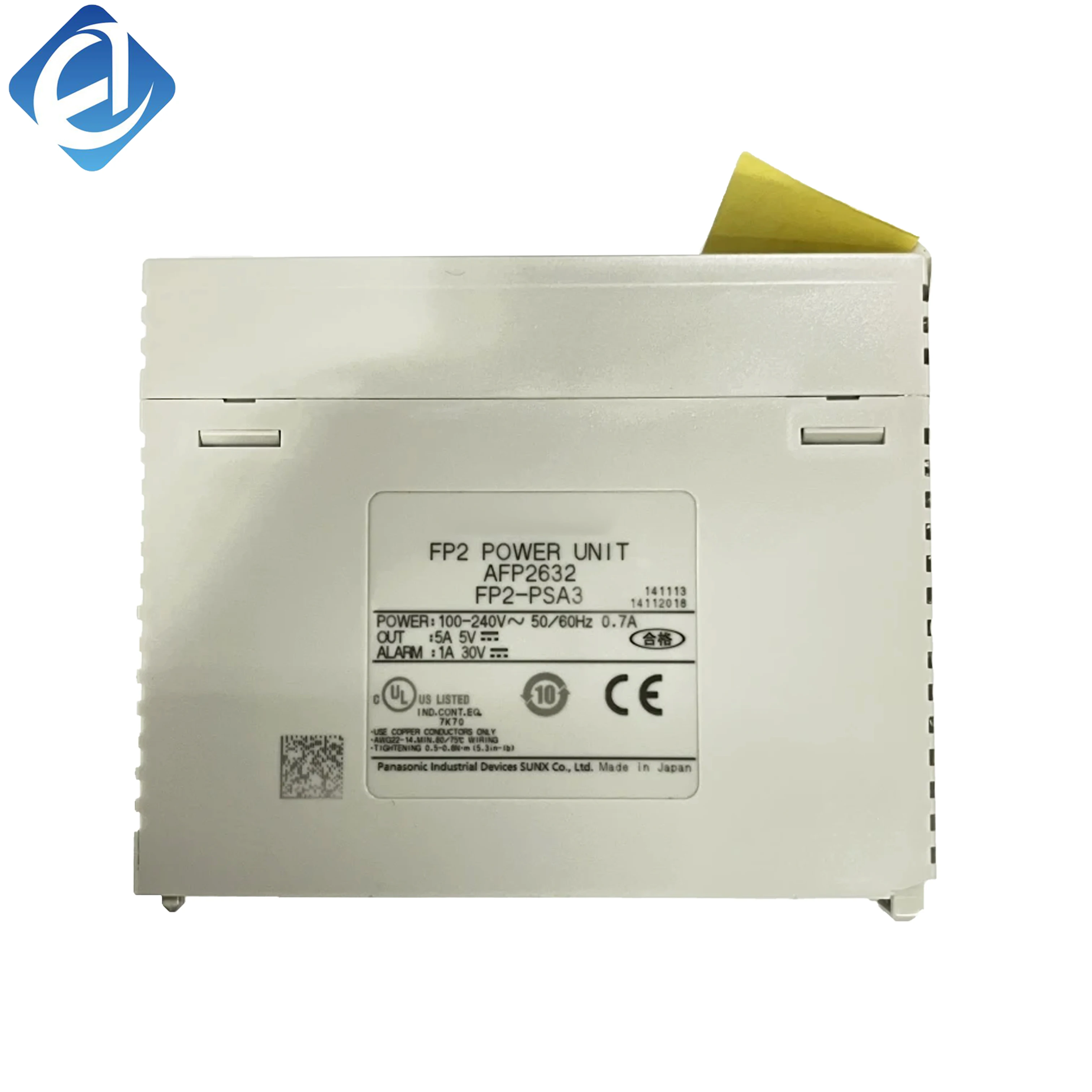 Nuwe Oorspronklike Panasonic AFP2632 PLC-uitbreidingsmodule. Dit brei die stelselfunksies van die FP-reeks PLC uit, verseker stabiele seinoordrag en word wyd gebruik in industriële logiese beheer en outomatiese toerustingstelsel-uitbreidings-toepassings.