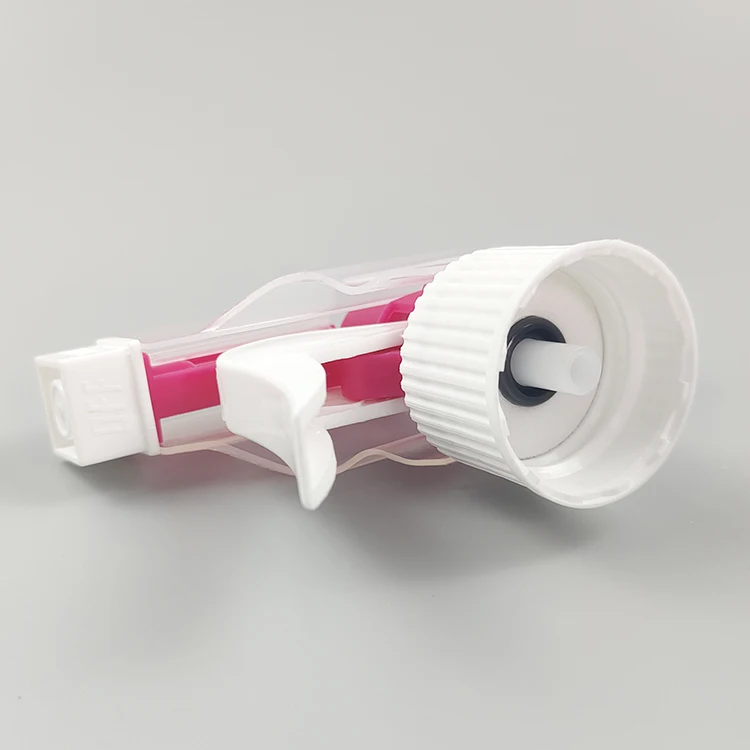 New Design Custom Transparent- Pink-White Color Plastic Trigger Sprayer 28//400 28/410 28/415 manufacture