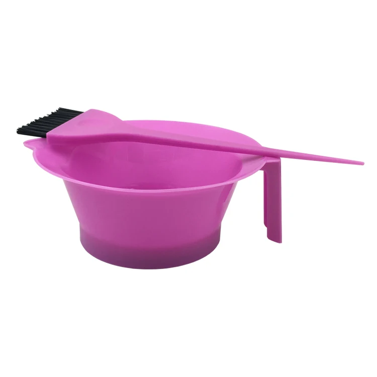 Beaupretty 2 Pieces Salon Color Bowls with Handle Hair Dye Mixing Bowl  Portable Tint Bowl Color Mixing Bowls for Hair Salon(Pink)