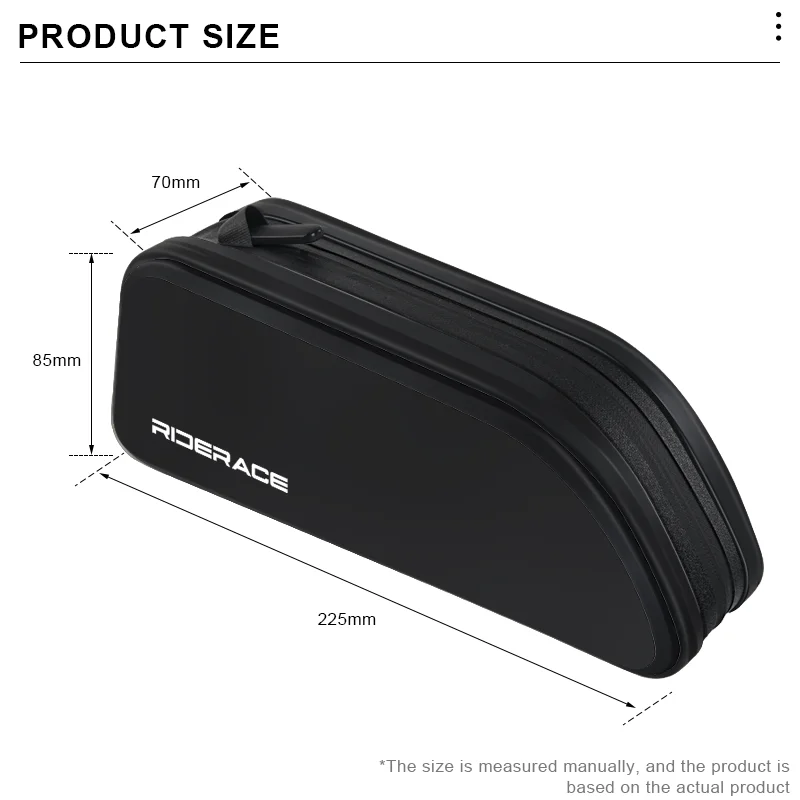RIDERACE Bike Top Tube Bag Waterproof Durable Cycling Storage Bag MTB Road Bicycle Handlebar Front Bag Ultralight Frame Pouch