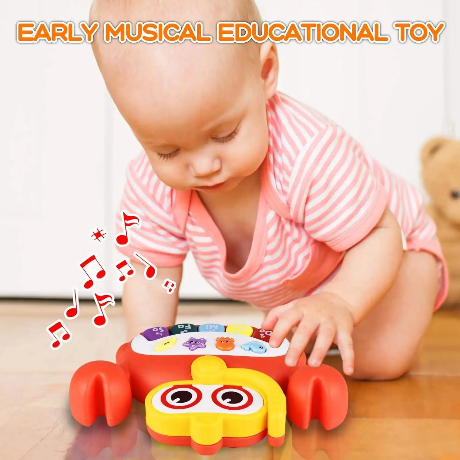 2024 Wholesale Plastic Toddler Keyboard Animal Electronic Parrot