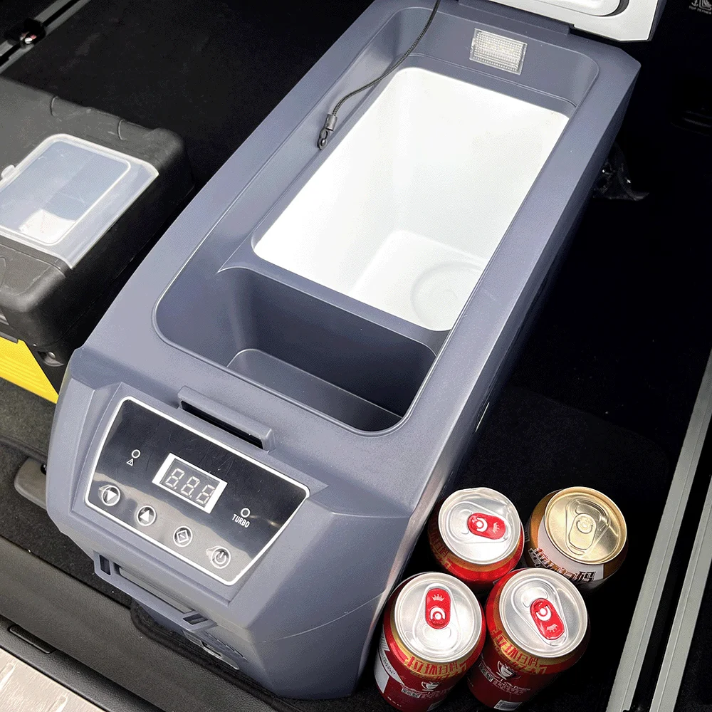 Colku 12v Portable Fridge Armrest Car Refrigerator With Digital Display