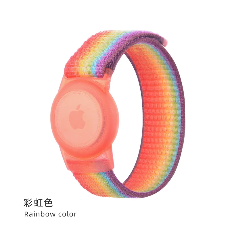 Новинка 2021 нейлоновый Воздухопроницаемый ремешок для Apple Airtag детский часов пожилых