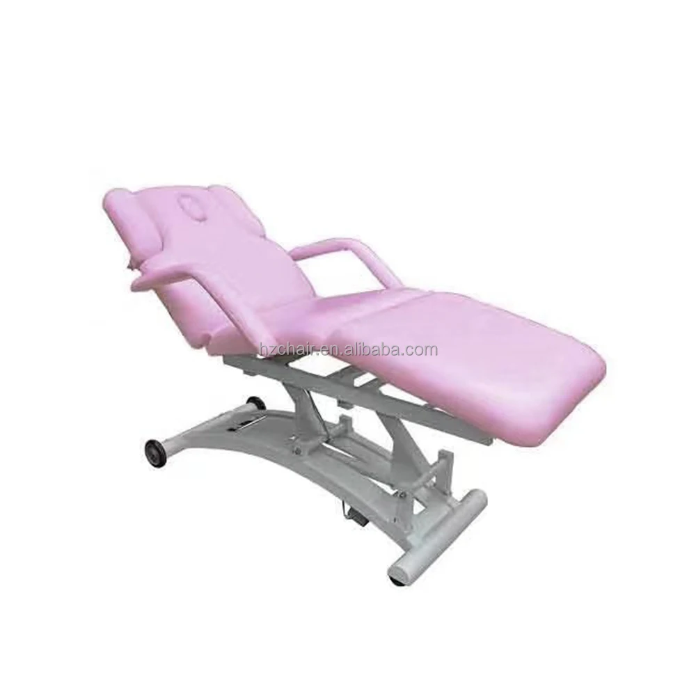 Modern Design Reclining Facial Eyelash Extension Bed for Beauty Tattoo Massage Salon Spa Shop Furniture Synthetic Leather