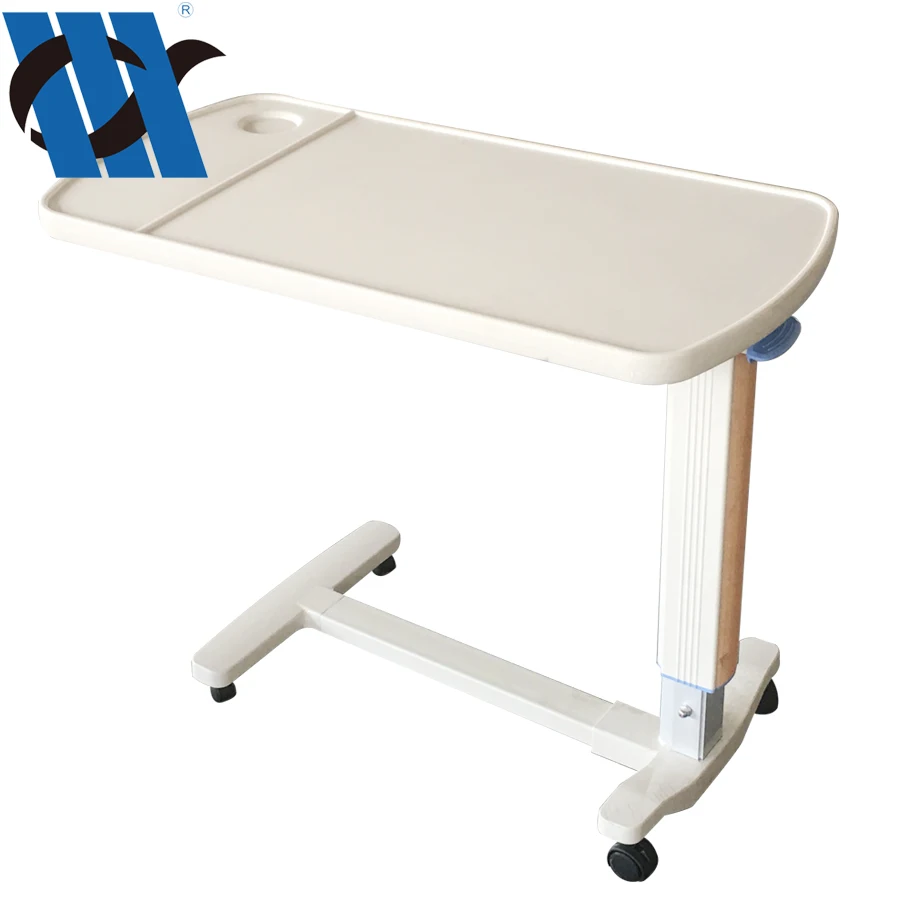 BDCB21 Youngcoln Available in 5 Days Medical Dining Table Hydraulic Bedside Over Bed Table for Hospital