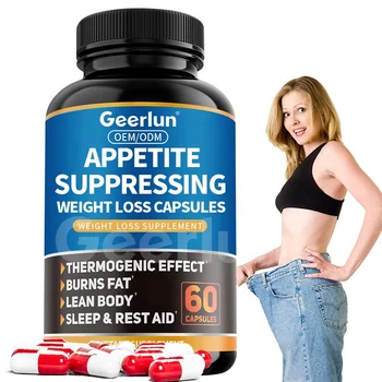 In Stock Natural Appetite Suppressant Weight Loss Pills Fat Burner Supplements Sleep Melatonin Aid Slimming Capsule