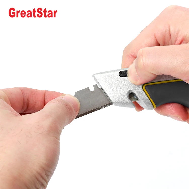 Greatstar安全格納式ナイフクイックチェンジボックスカッター