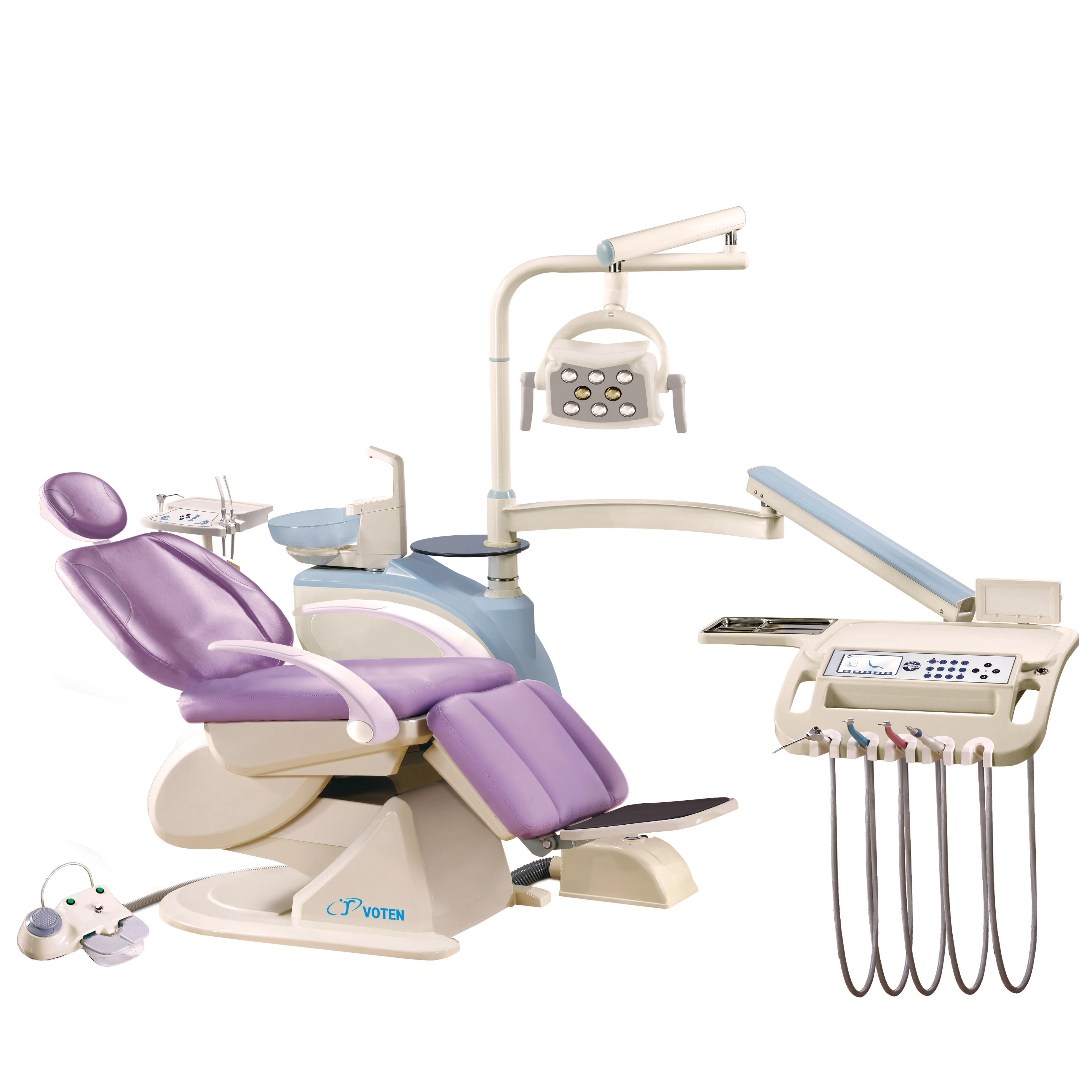 CE high quality dental chair three-fold chair comfortable beautiful cost-effective dental treatment chair luxury configuration