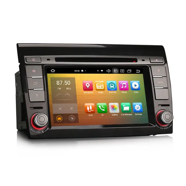 EU Erisin ES8571F 7" IPS DSP Android 13 Auto per lettore DVD CarPlay Auto BT5.1 4G Dual Band WiFi GPS per Fiat Bravo Schermo diviso_voghion.com