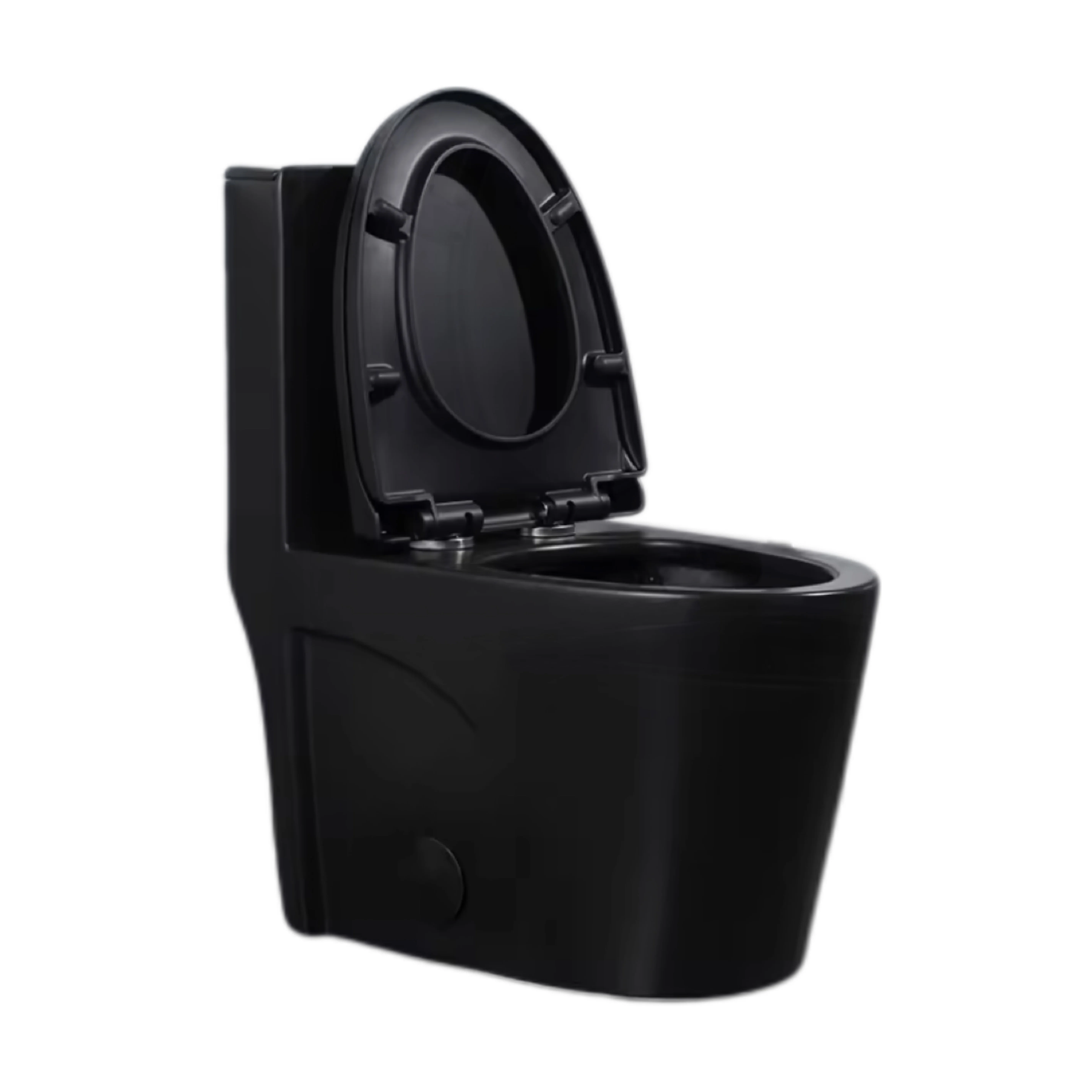 Black bathroom water closet UPC certified american style siphonic toilet bowl bathroom ceramic one piece toilet factory