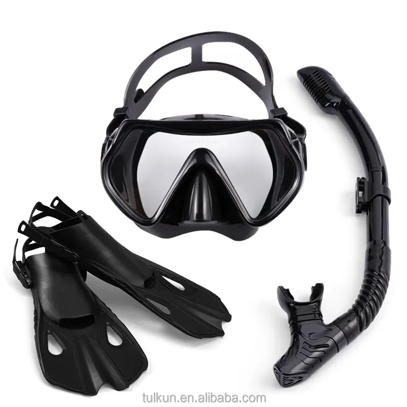 Custom Adults Diving Fins Swim Goggles Snorkel Set For Other Diving