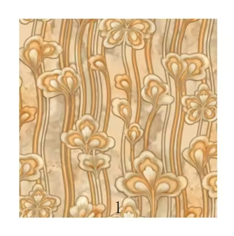 Modern Floral Design Flower Wallpaper High Quality PVC Waterproof for Hotel Household Easy for Bedroom Living Room Imported