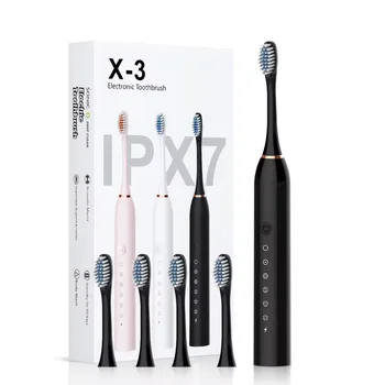 IPX7 Waterproof FoodGrade Smart Sonic Electric Toothbrush Rechargeable Vibrating Automatic Toothbrush