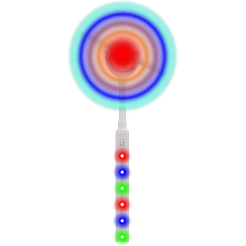 Светящиеся вращающиеся игрушки ветряные мельницы 15 дюймов радужные мигающие световые для детей